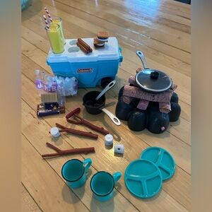 18 inch doll Camping Set Bundle: Sophia’s Coleman Set & Our Generation Set